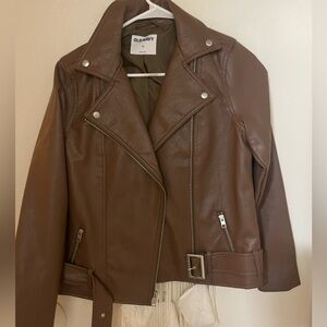 Old Navy Chocolate Leather Jacket